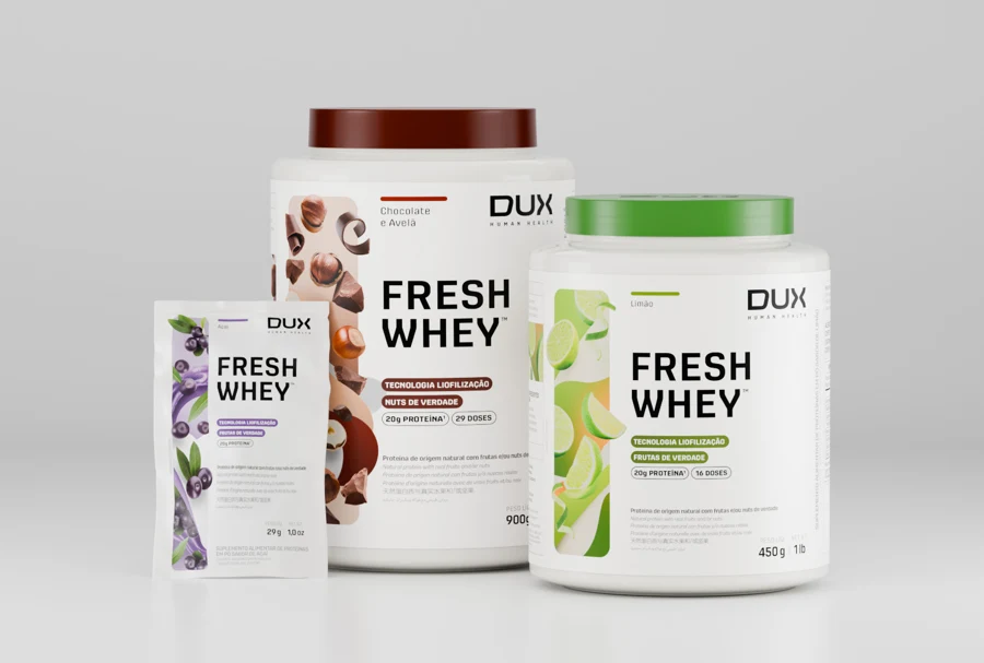 Fresh Whey DUX — apresentações do catálogo
