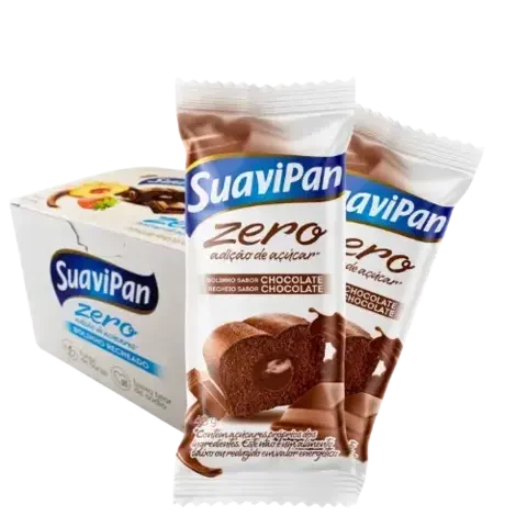 Kit 12 Bolinhos Zero Adição De Açúcar - Chocolate